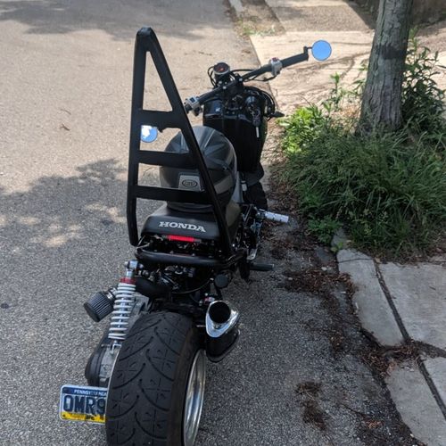 I had them fabricate a sissy bar for my Honda Ruck