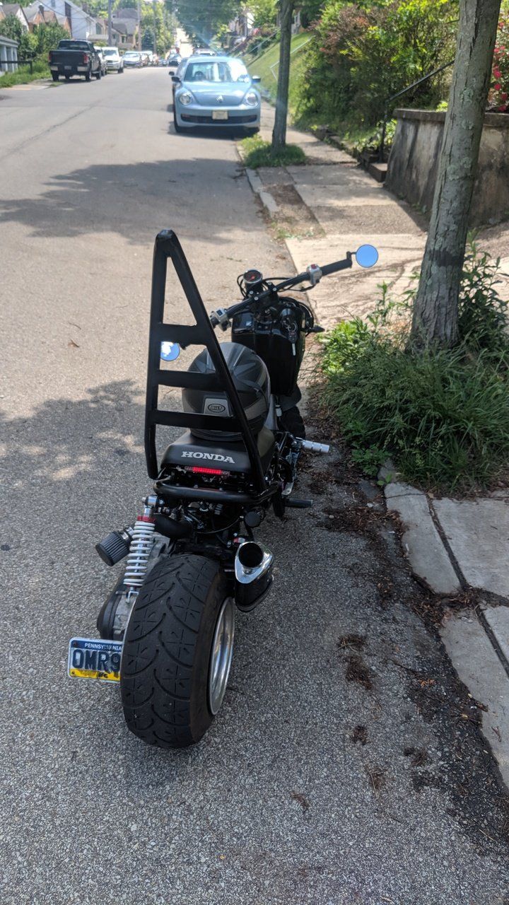 I had them fabricate a sissy bar for my Honda Ruck