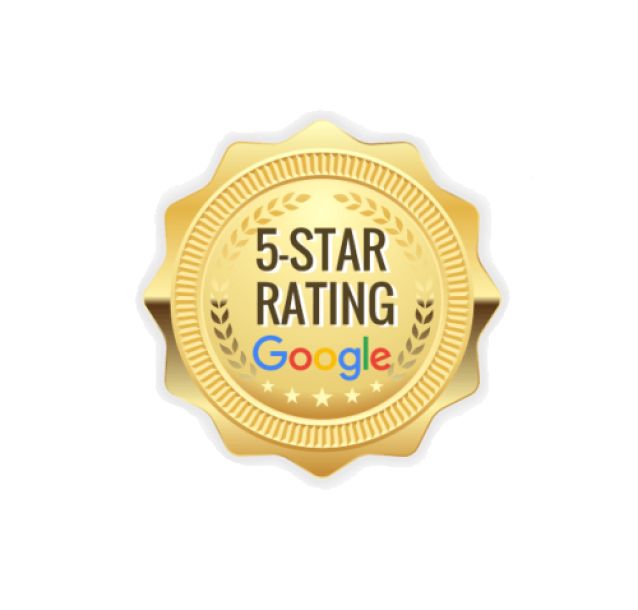 Google 5 Star Rating by Previous Clients