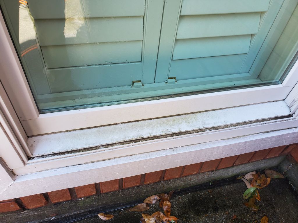 Window sills before we cleaned them. 