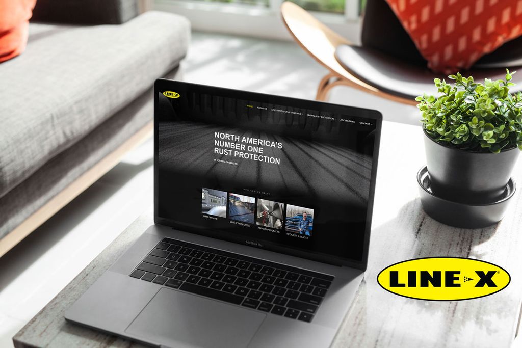 Website built for local company, Line-X of South C