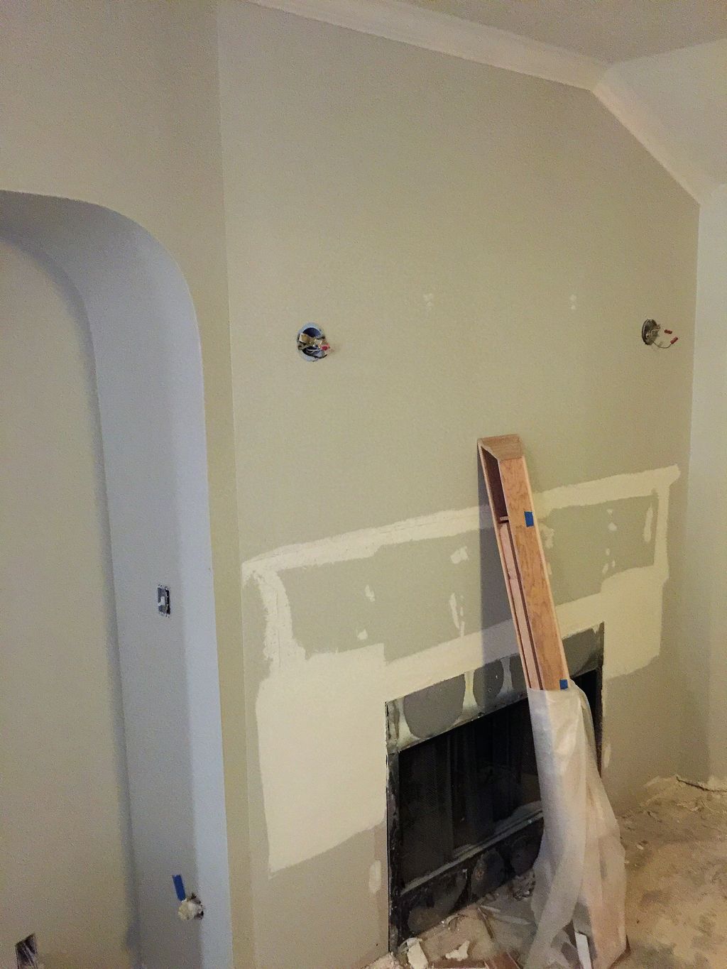 fireplace before