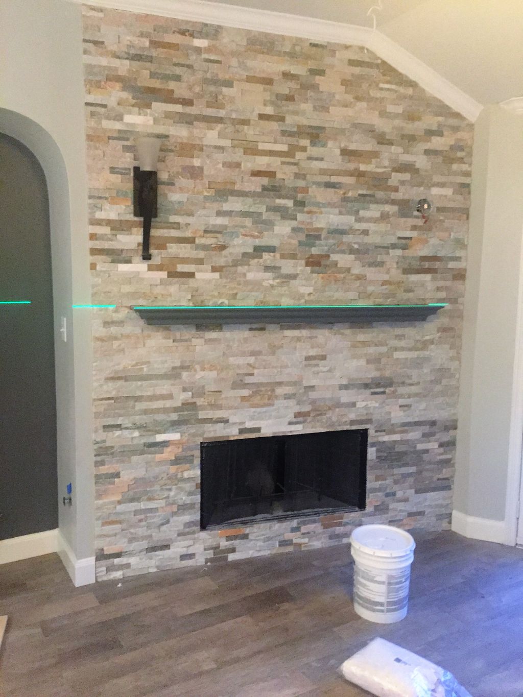 fireplace after