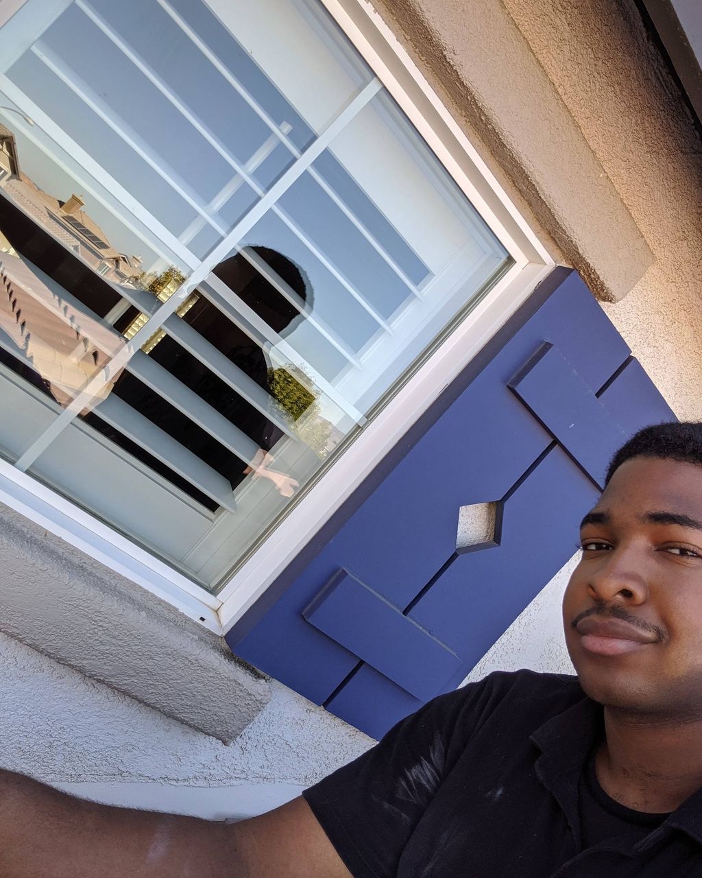 Two story residential window cleaning