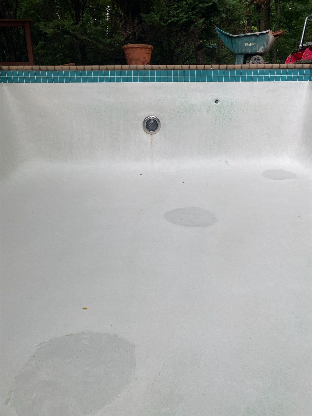 After building a new deck our pool was filthy and 