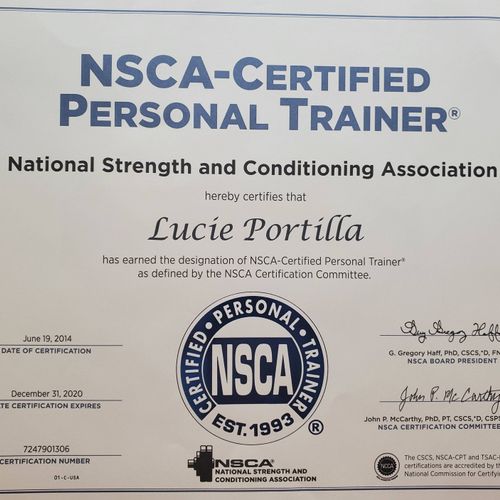 NSCA-Certified Personal Trainer®, 2014