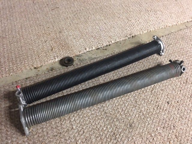 Garage door spring replacement