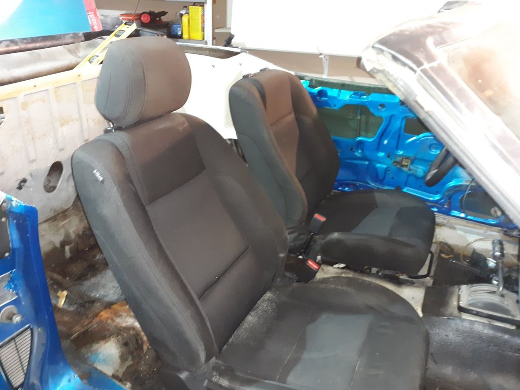 My project was to install late model Mustang seats