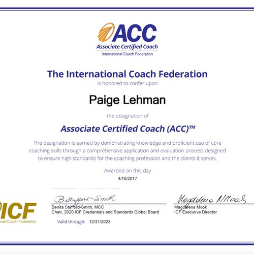 ICF Certification