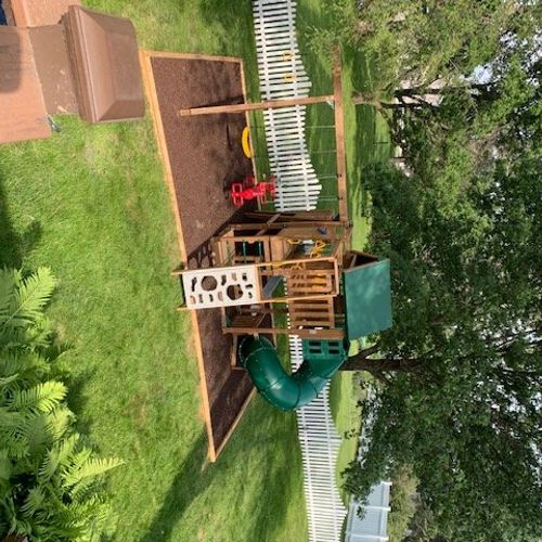 Ernest team installed a playground for my kids. Hi