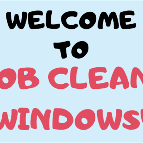 Welcome to Bob Cleans Windows!