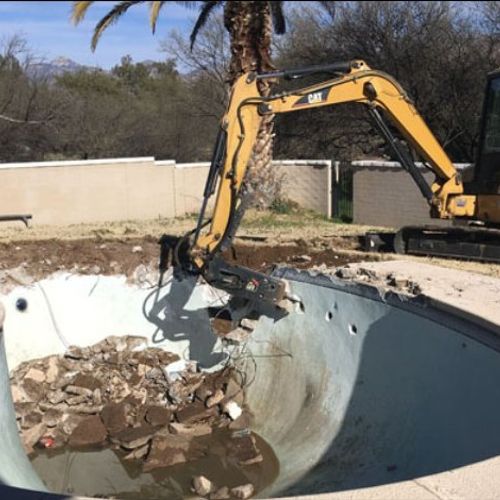 Arizona Demolition Experts helped me get my pool &