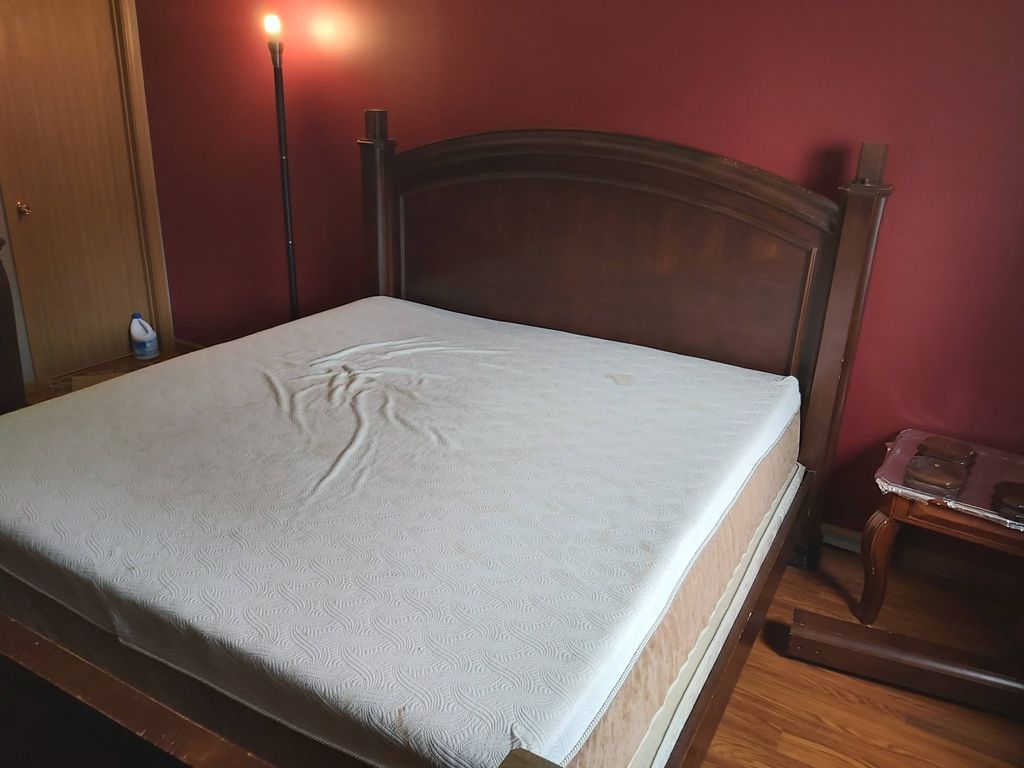 Whole room taken apart and taken away to  trash