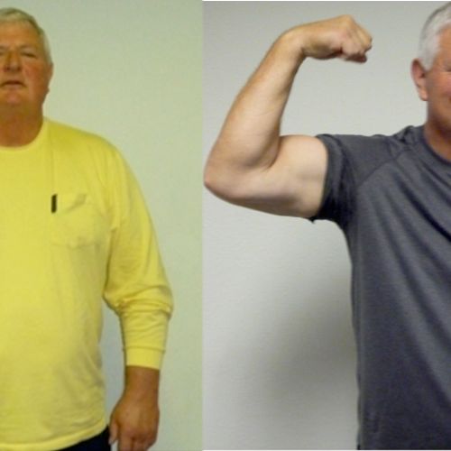 Client George Coleman before and after!