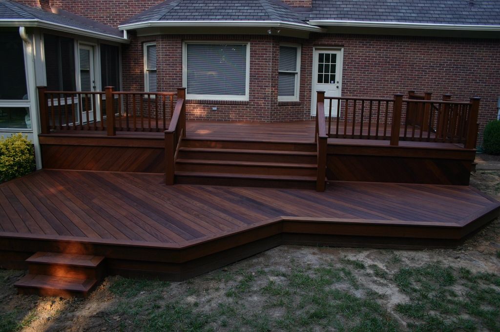 Iron wood deck.