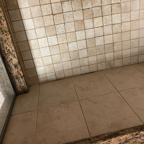 Jason did a great job on fixing the grout issues I