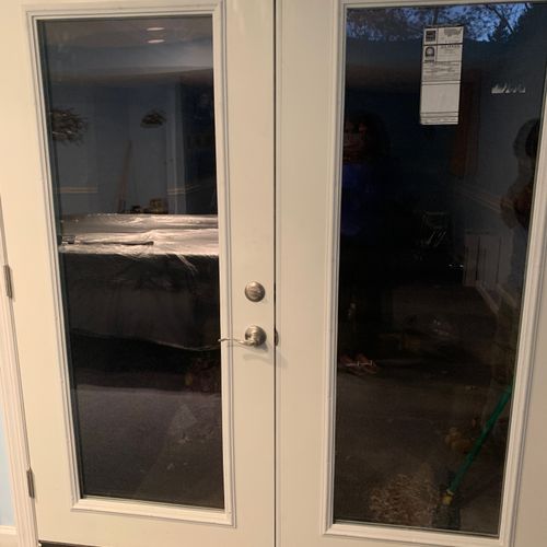 After - installing basement door 