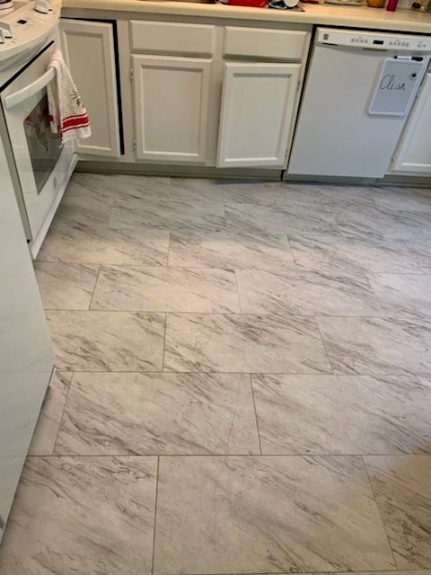project, remove island and lay lvp, BEFORE 