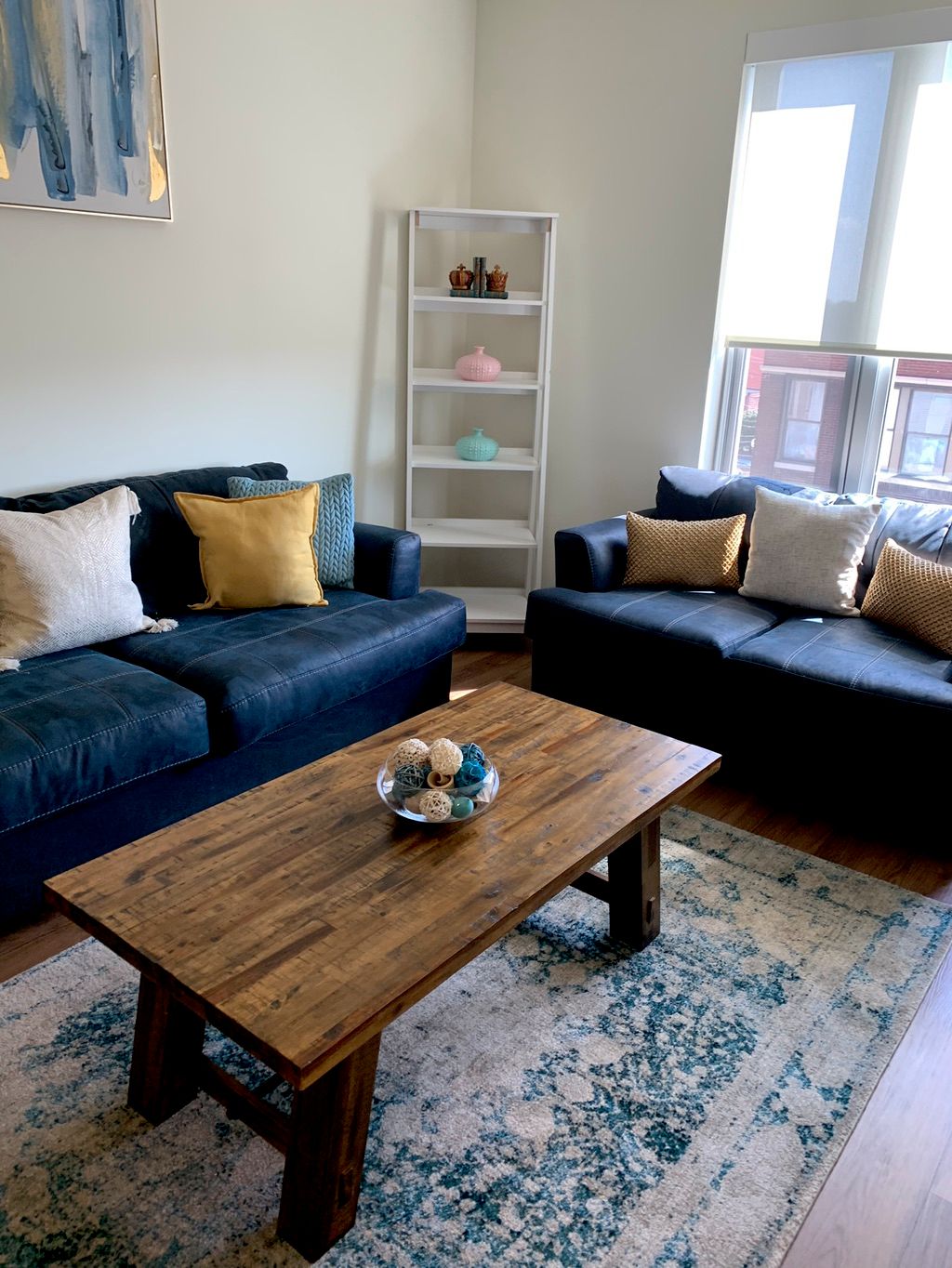 Beautiful downtown apartment cleaned with fluffing
