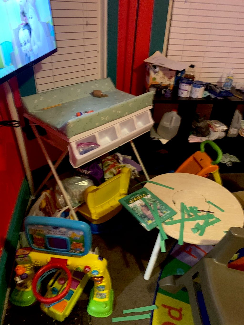 Before photo of infant care room at this lovely ho