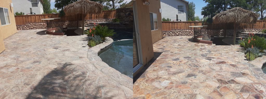 Before & After Clean and Seal