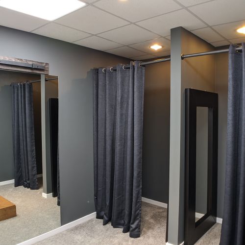 Private fitting rooms