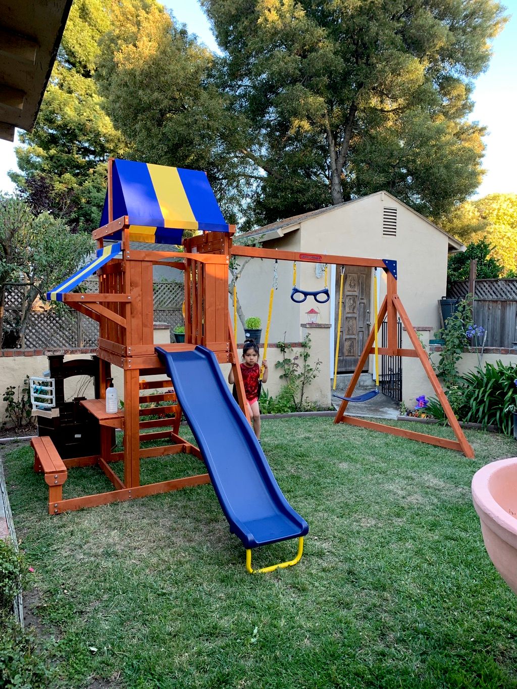 He did a great job with our playset. He was very p