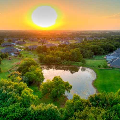 Drone Sunset Photography | Real Estate Photos OKC 