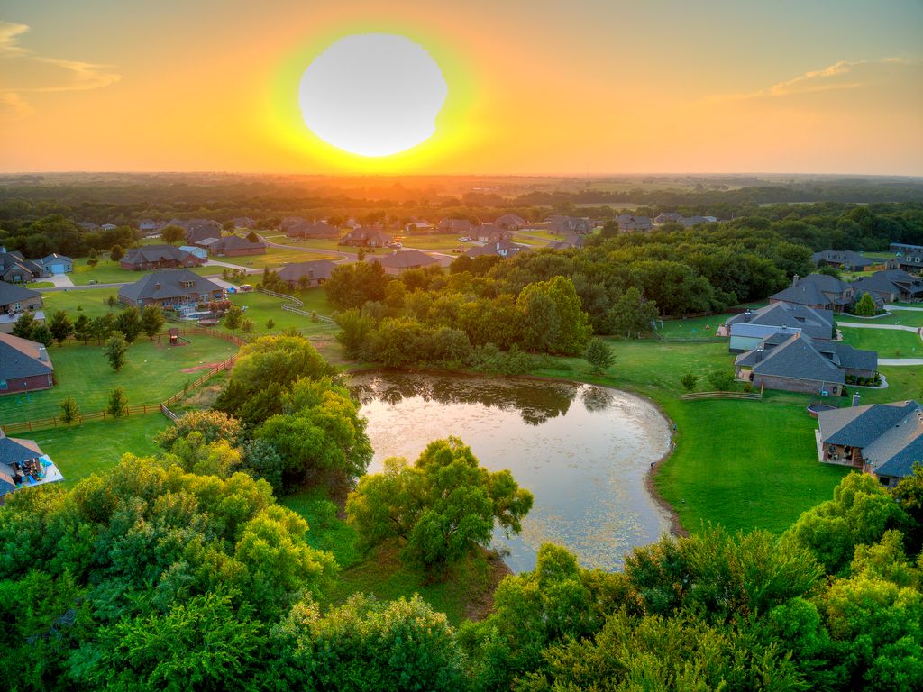 Drone Sunset Photography | Real Estate Photos OKC 