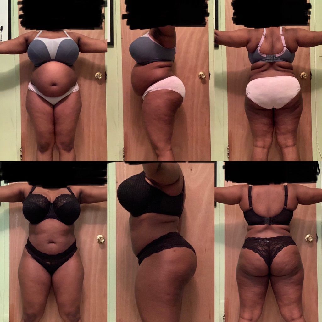 6 Week Difference, 12lbs Down.