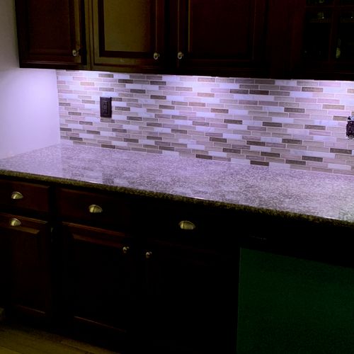 They did a great job on my backsplash in my kitche