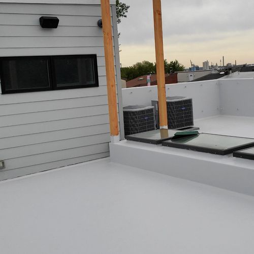 Silicone Coating System for Rooftop Deck..