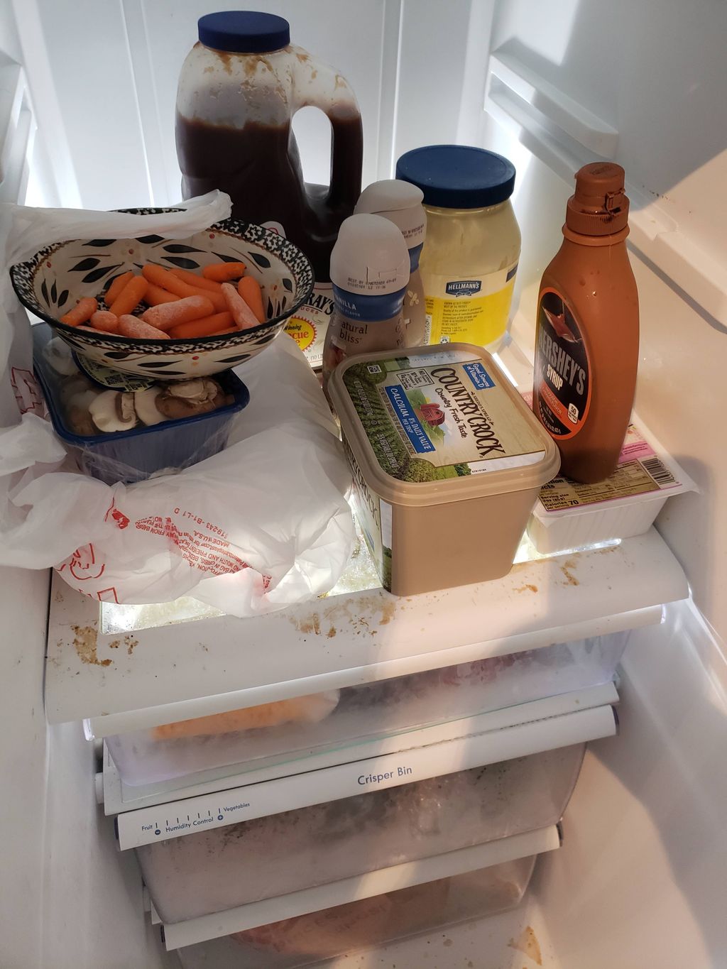 fridge cleaning (before)