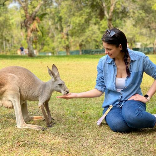 You must get a picture with the Kangaroos in Austr