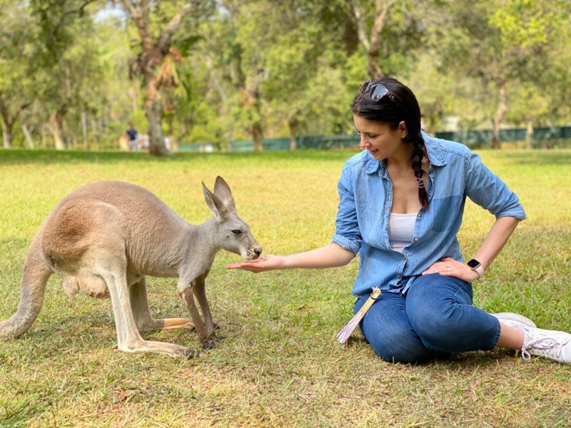 You must get a picture with the Kangaroos in Austr
