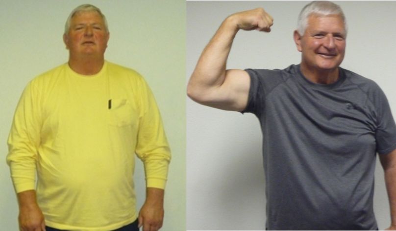 Client George Coleman before and after!