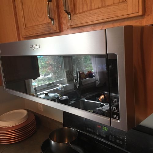 Bryan did a great job on our low profile microwave