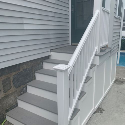 Ransford completed work on our front deck, back st