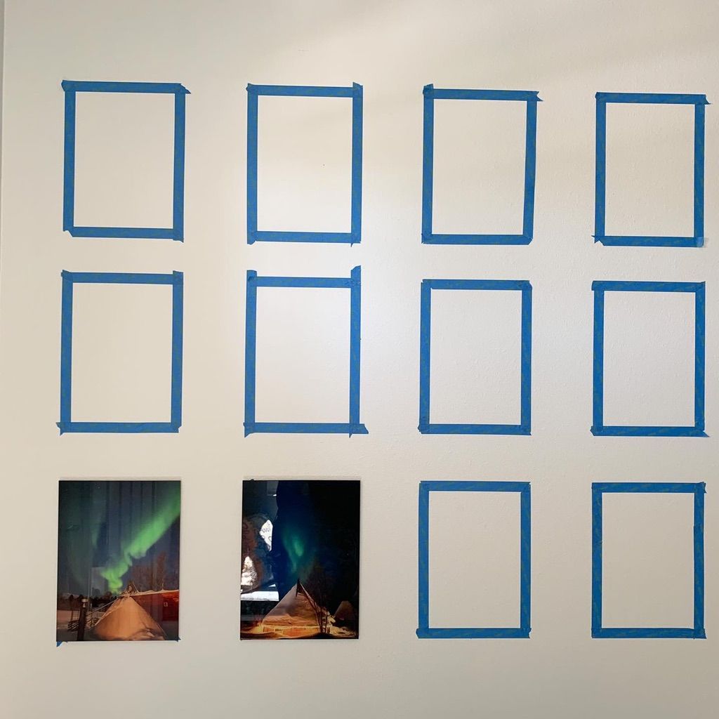 Made a layout so he could approve it before hangin