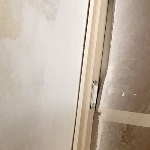 Open space needed caulking between base board and 