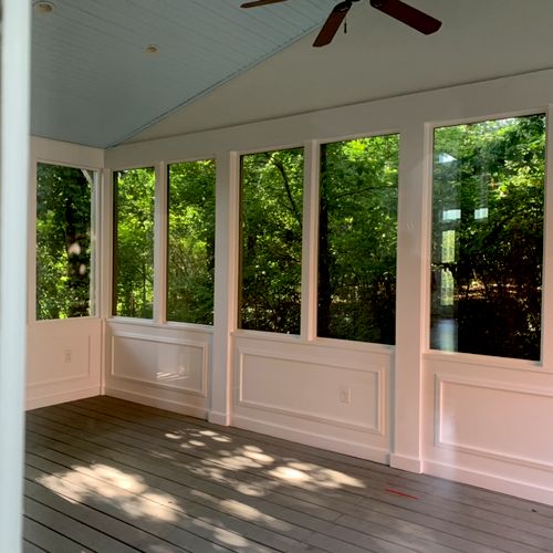 Eder and team did a great job painting my sunroom 