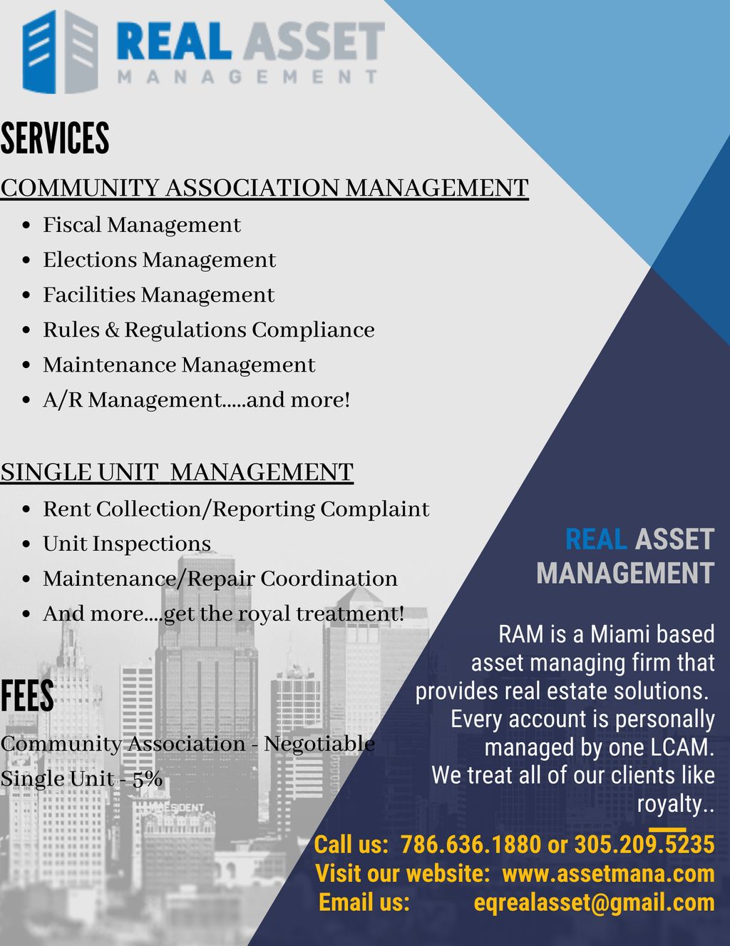 Real Asset Management Offerings