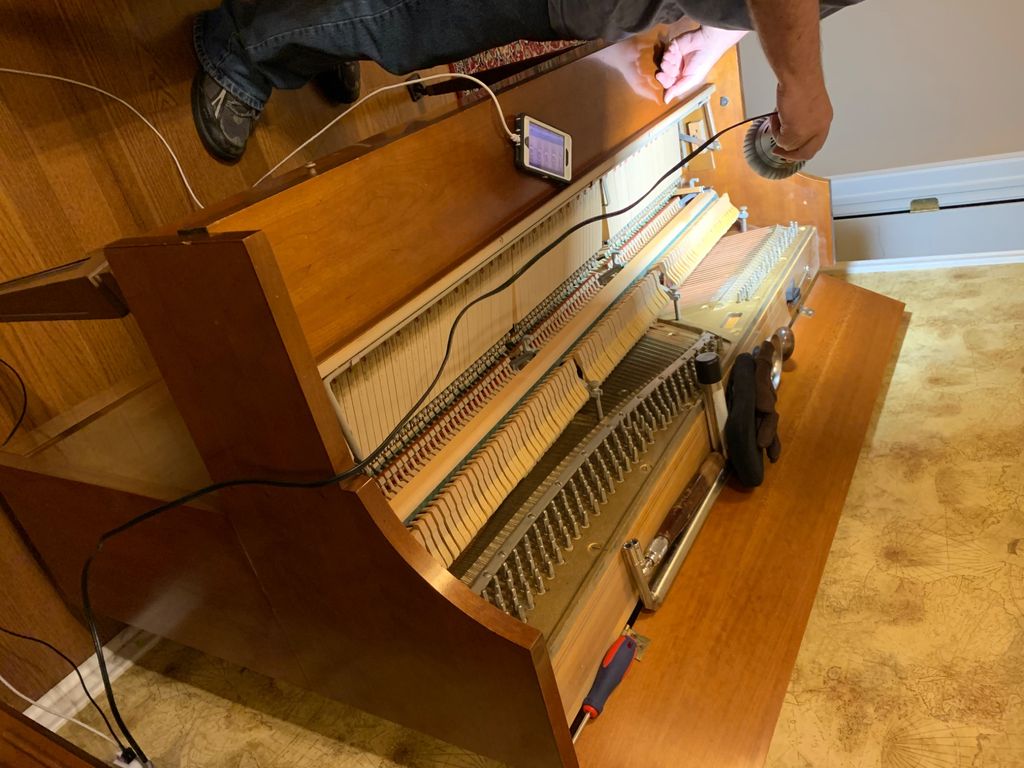 Mr. Loehr worked carefully on my old piano to make