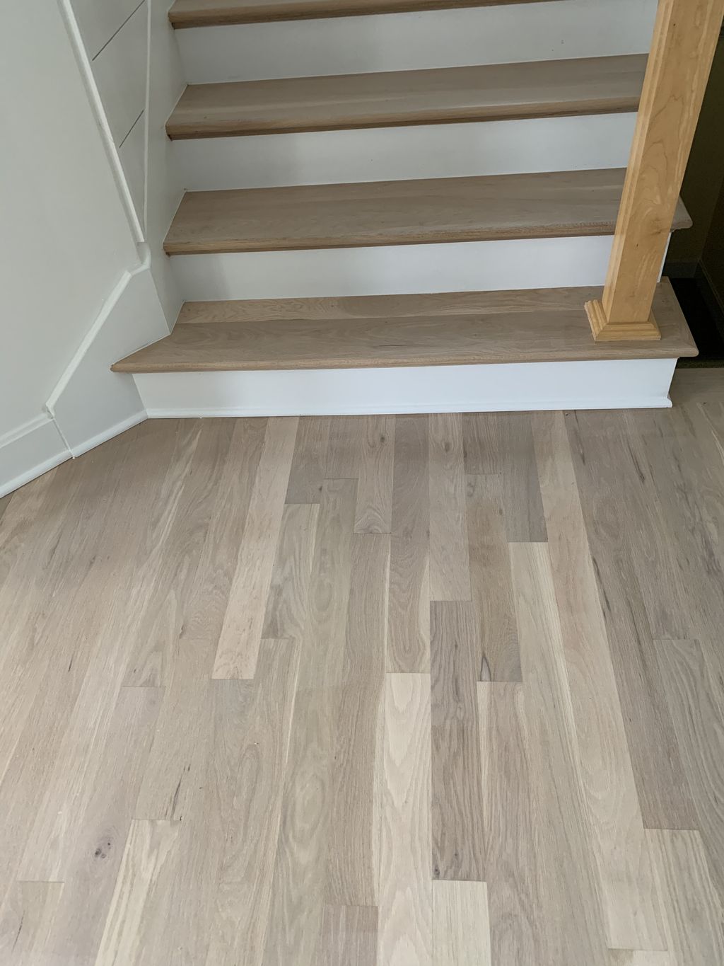 Sand and finush - no stain , left natural 