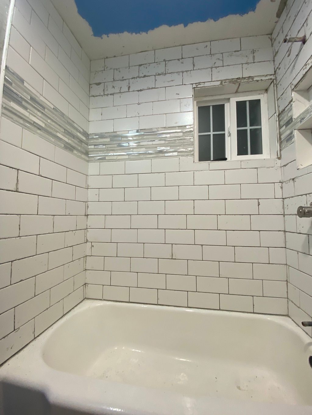 Little more cleanup and ready for grout!