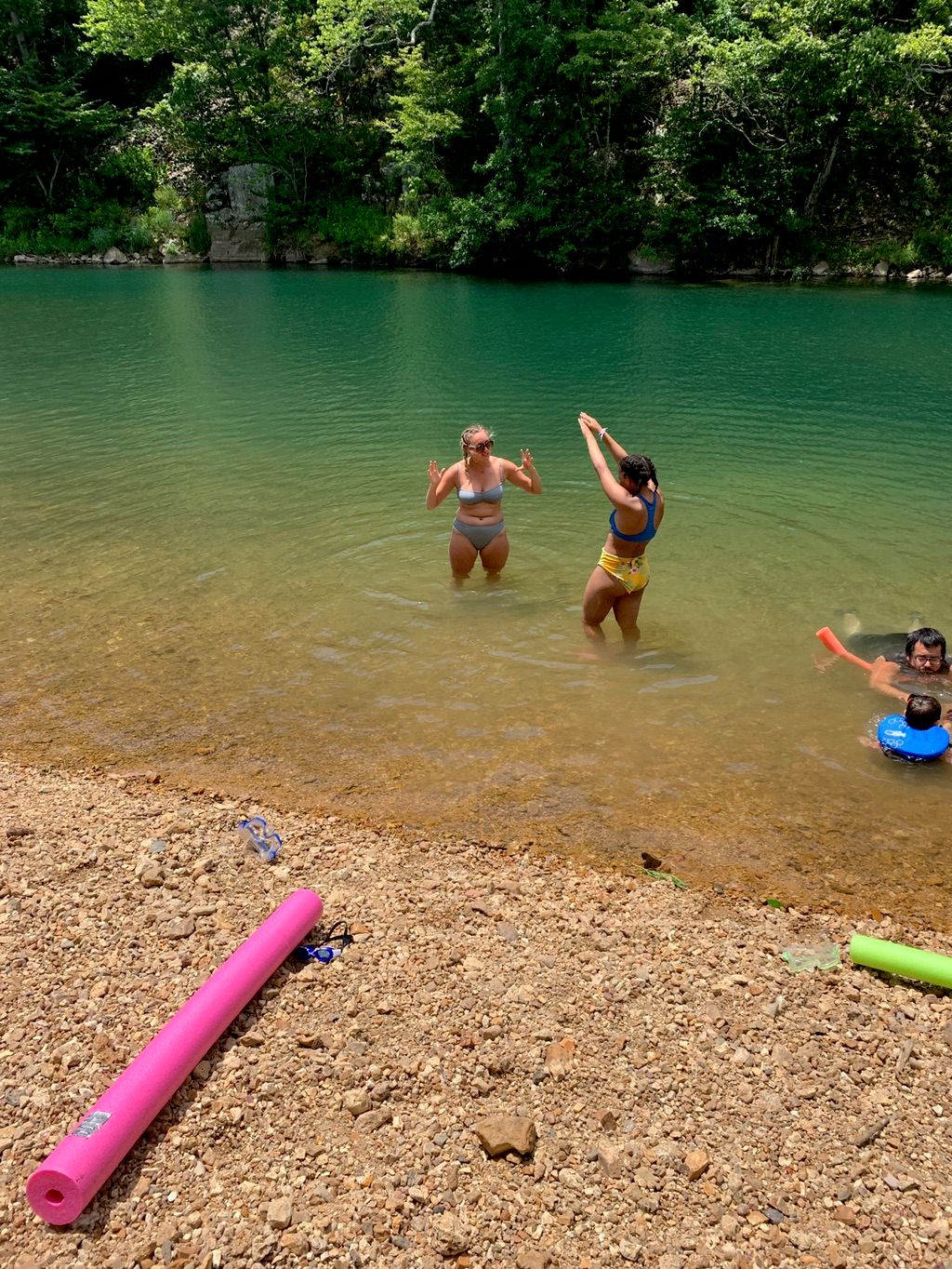 Teaching in the Saint Francis River in Missouri