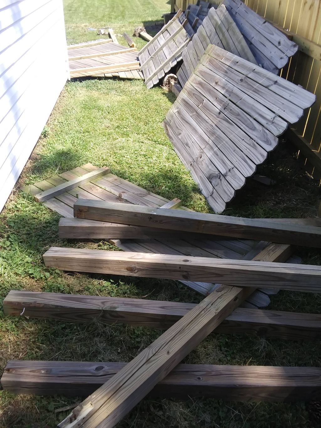 Before: construction debris removal