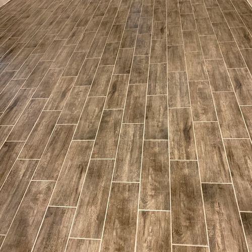 I needed tile installed in approximately 550 sft a