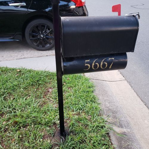 Mailbox knocked off by my 16 year olds driving. He
