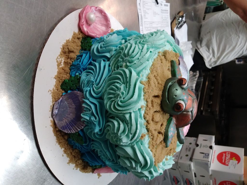 The birthday cake she made for my daughter's birth